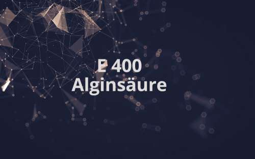 E 400 - Alginsäure